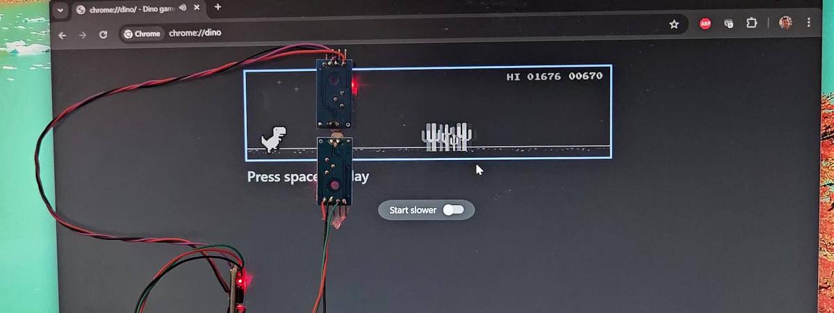 Build a Chrome Dino Auto-Player with Digispark ATtiny85
