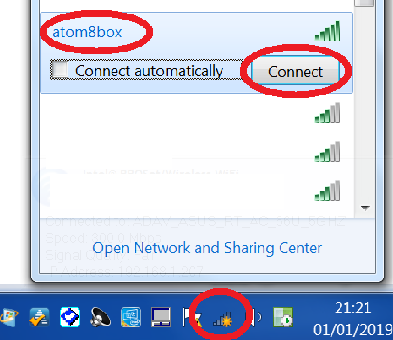 autom8box SSID in Wi-Fi list