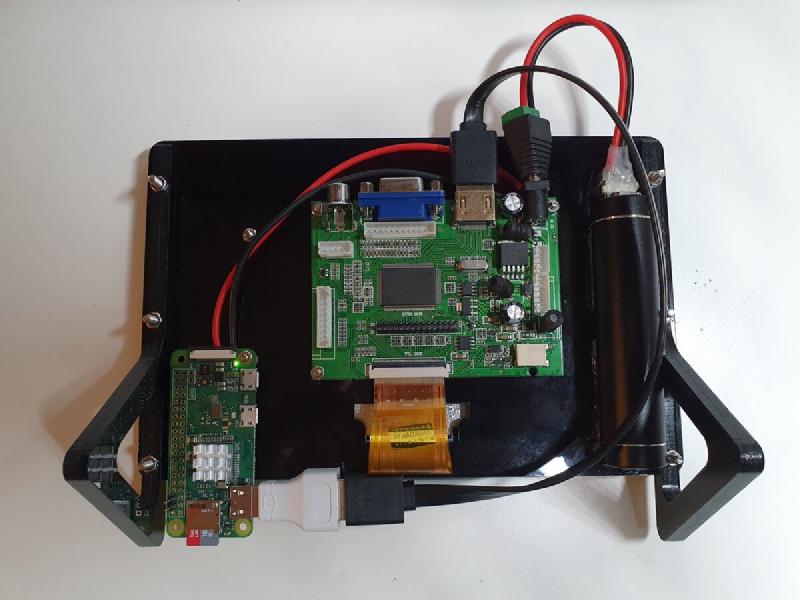 Pi Zero YARMP setup — front view