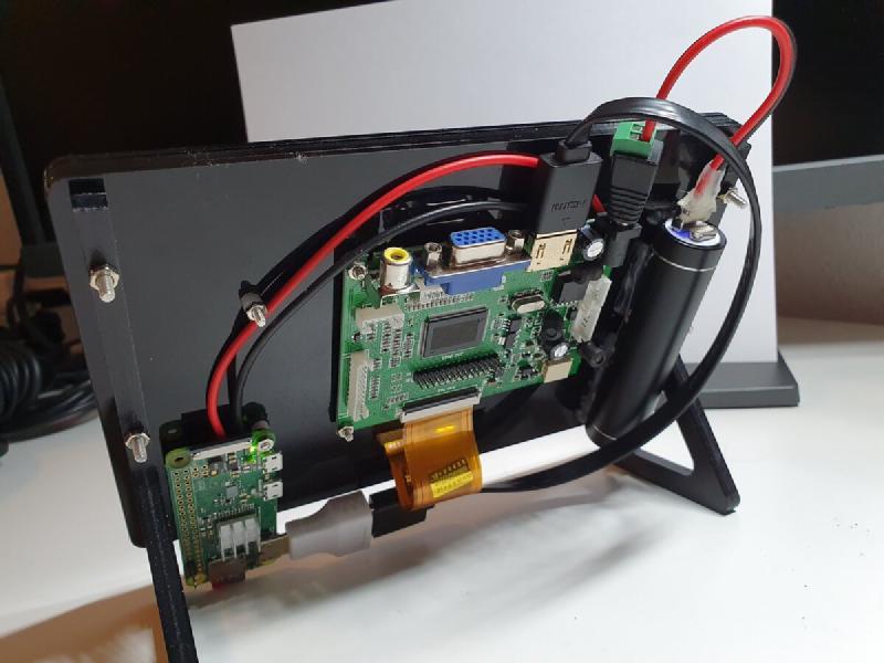 Pi Zero YARMP setup — rear view